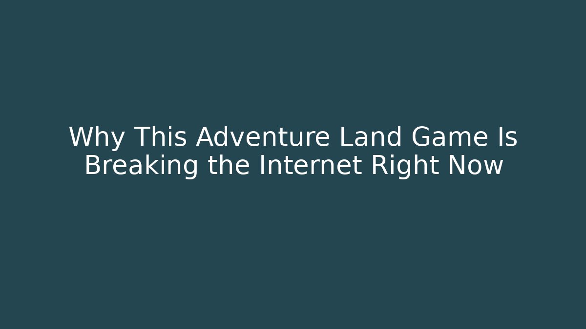 adventure land game