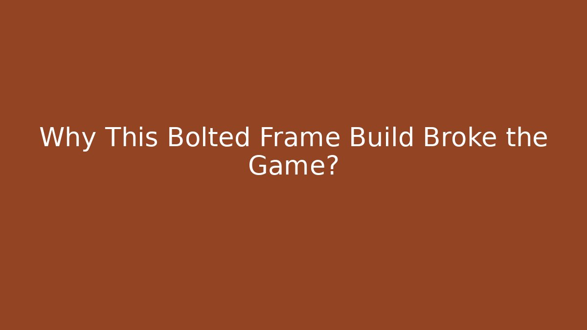 Why This Bolted Frame Build Broke the Game? - Vintage E-Juice
