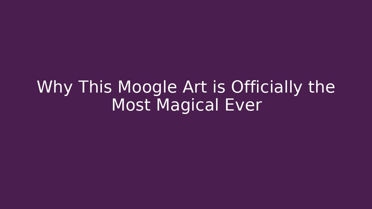 Why This Moogle Art is Officially the Most Magical Ever