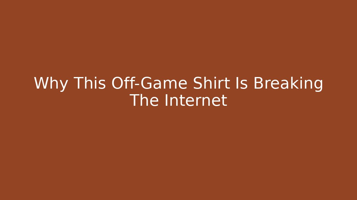 Why This Off-Game Shirt Is Breaking The Internet - Vintage E-Juice