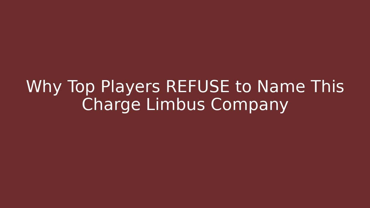 Why Top Players REFUSE to Name This Charge Limbus Company