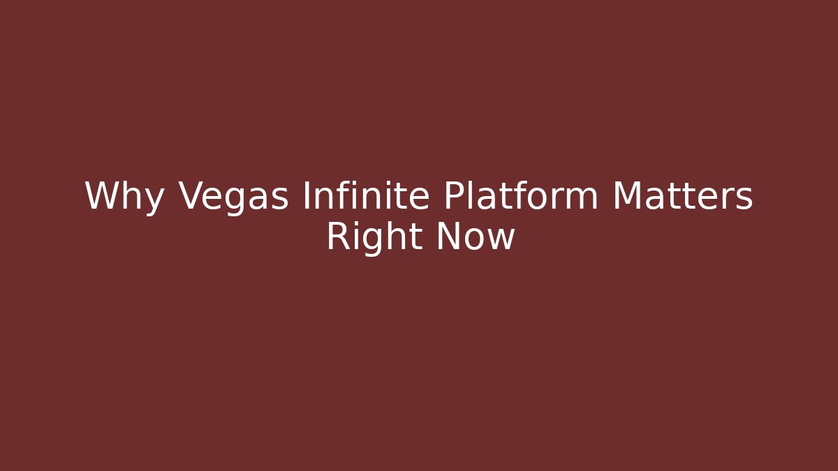 Why Vegas Infinite Platform Matters Right Now - Vintage E-Juice