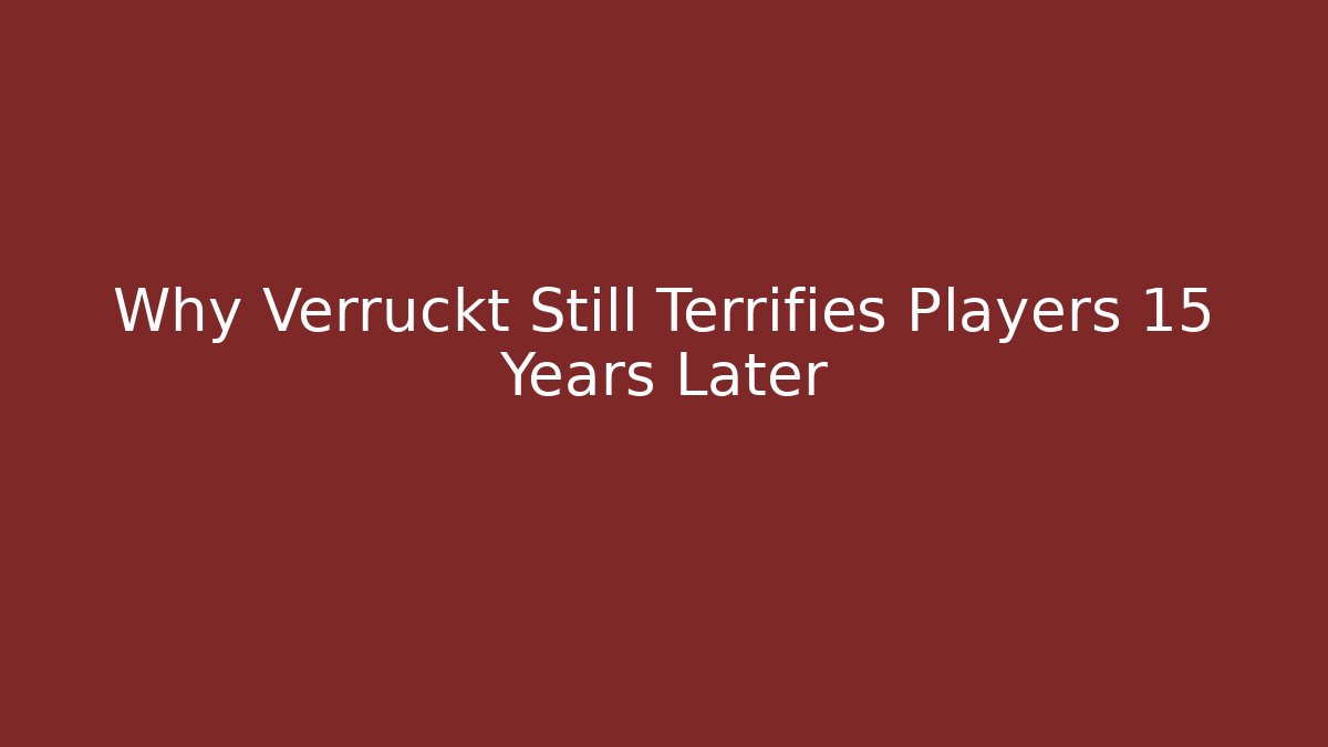 Why Verruckt Still Terrifies Players 15 Years Later