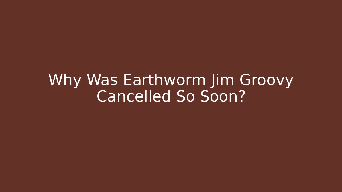 Why Was Earthworm Jim Groovy Cancelled So Soon? - Vintage E-Juice