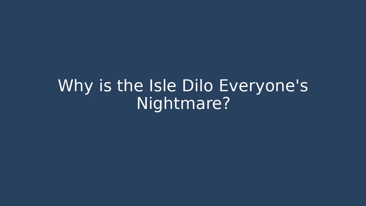 Why is the Isle Dilo Everyone's Nightmare? - Vintage E-Juice