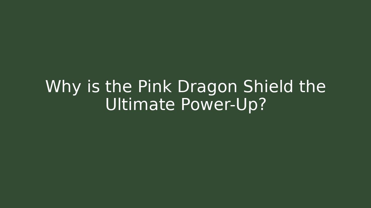 Why is the Pink Dragon Shield the Ultimate Power-Up? - Vintage E-Juice