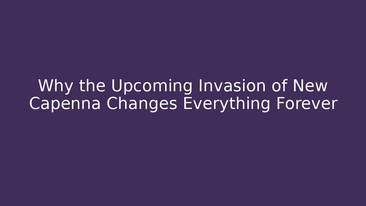 Why the Upcoming Invasion of New Capenna Changes Everything Forever