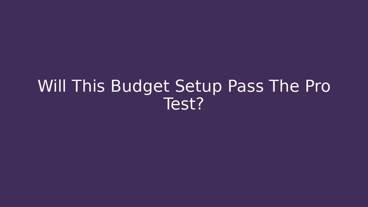 Will This Budget Setup Pass The Pro Test? - Vintage E-Juice