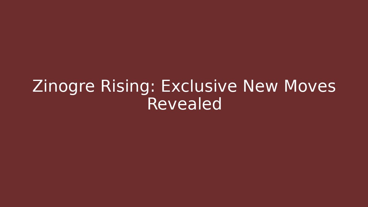 Zinogre Rising: Exclusive New Moves Revealed