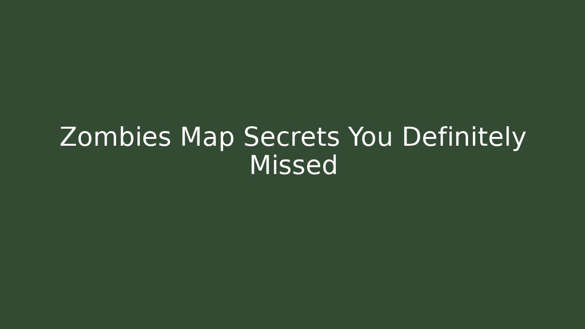 Zombies Map Secrets You Definitely Missed - Vintage E-Juice