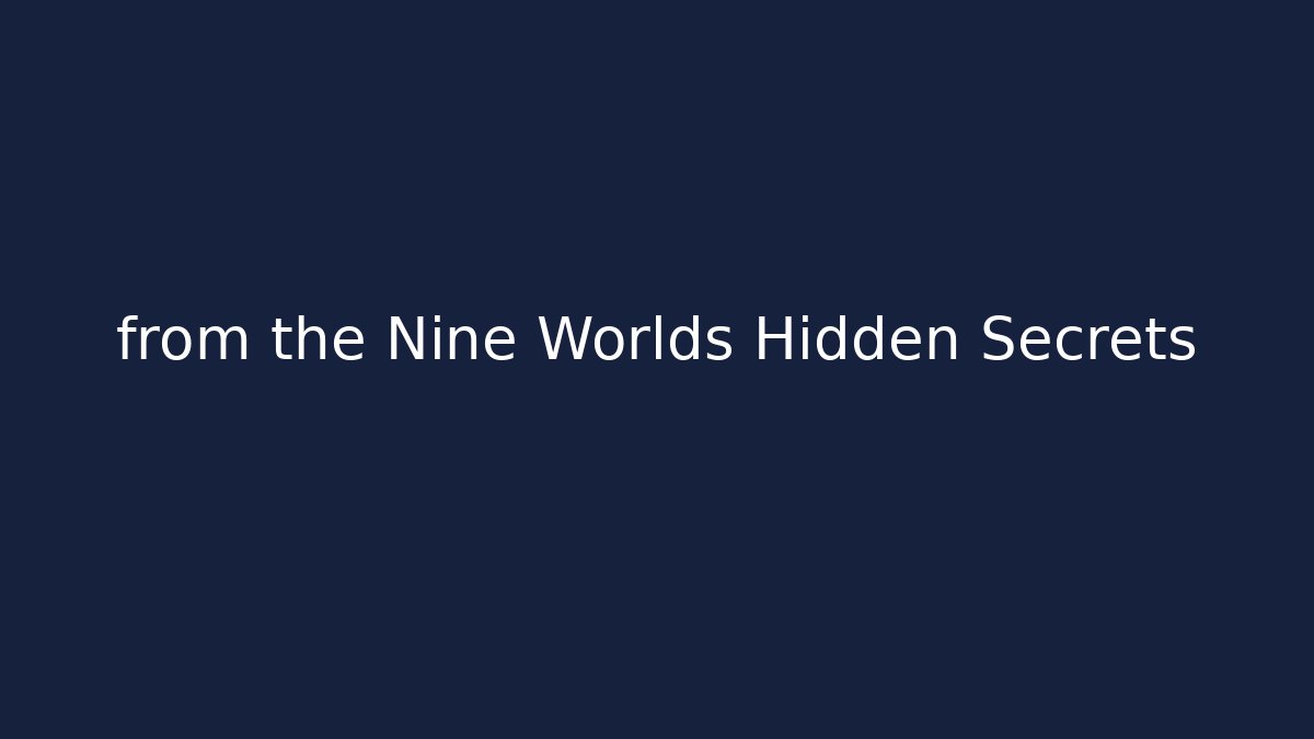 from the Nine Worlds Hidden Secrets - Vintage E-Juice
